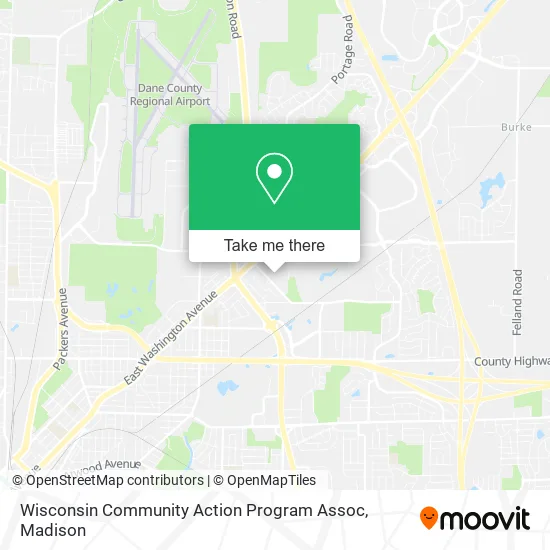 Wisconsin Community Action Program Assoc map