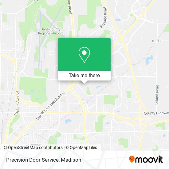 Precision Door Service map