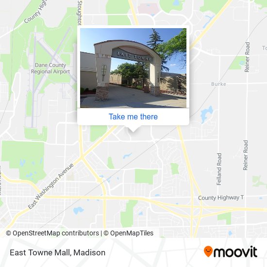 East Towne Mall map