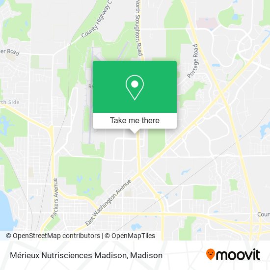 Mérieux Nutrisciences Madison map