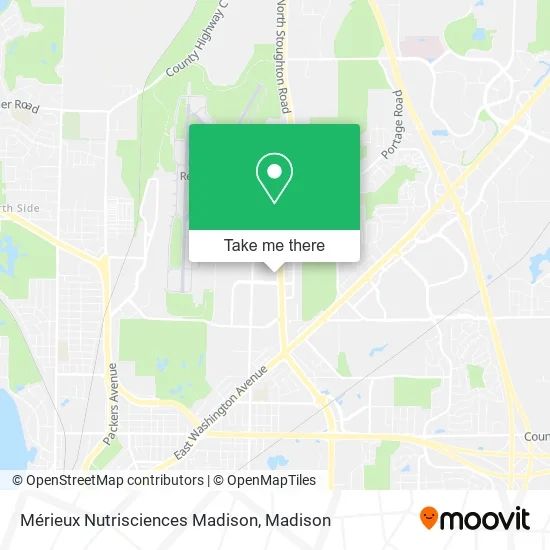 Mérieux Nutrisciences Madison map
