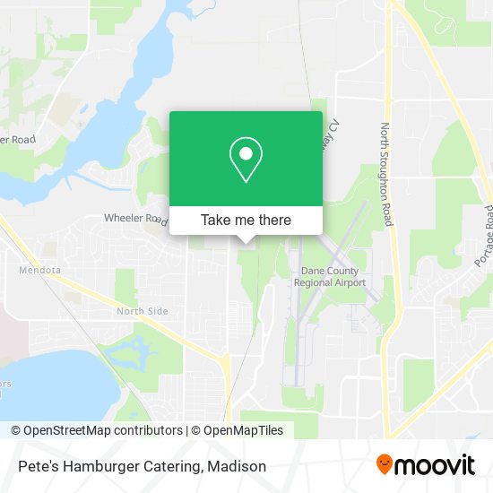 Pete's Hamburger Catering map