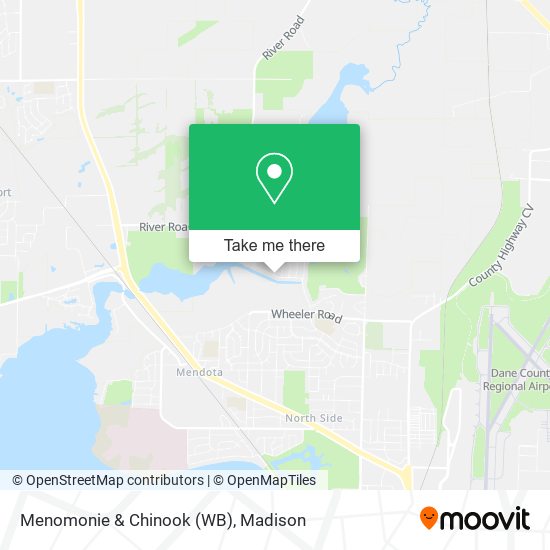 Menomonie & Chinook (WB) map