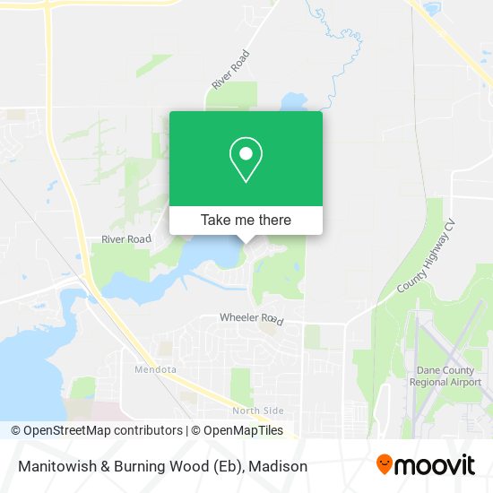 Manitowish & Burning Wood (Eb) map