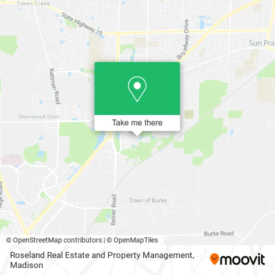 Roseland Real Estate and Property Management map