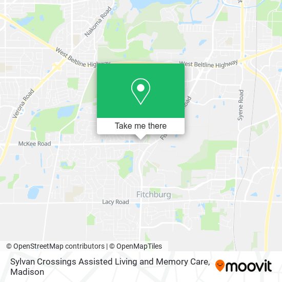 Sylvan Crossings Assisted Living and Memory Care map