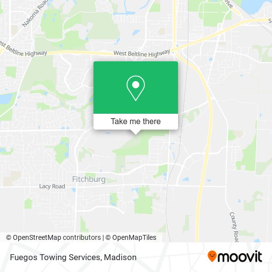 Fuegos Towing Services map