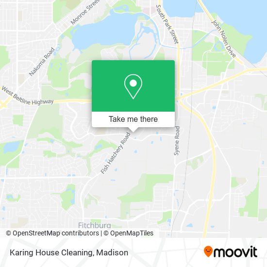 Karing House Cleaning map