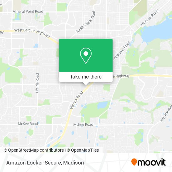 Mapa de Amazon Locker-Secure