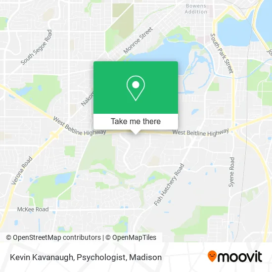 Kevin Kavanaugh, Psychologist map