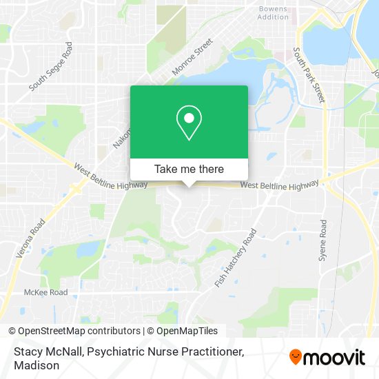 Mapa de Stacy McNall, Psychiatric Nurse Practitioner