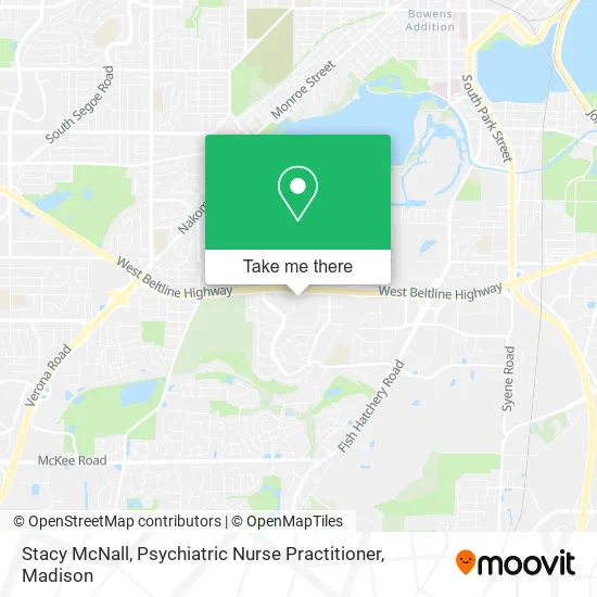 Stacy McNall, Psychiatric Nurse Practitioner map