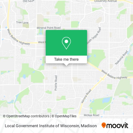 Local Government Institute of Wisconsin map