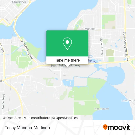 Techy Monona map