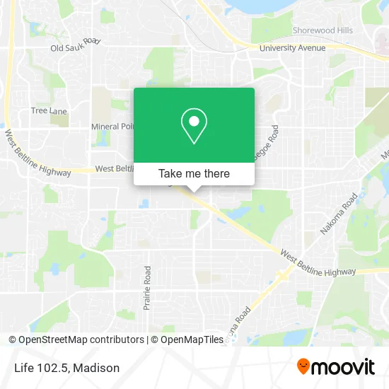 Life 102.5 map