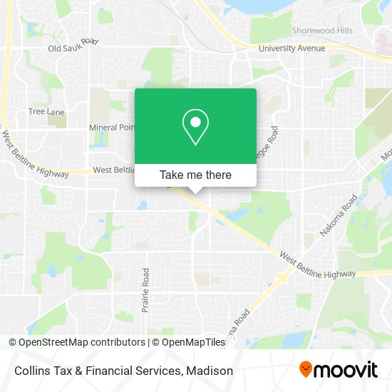 Collins Tax & Financial Services map