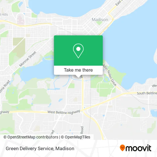Green Delivery Service map