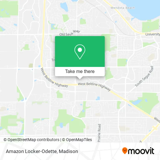 Mapa de Amazon Locker-Odette