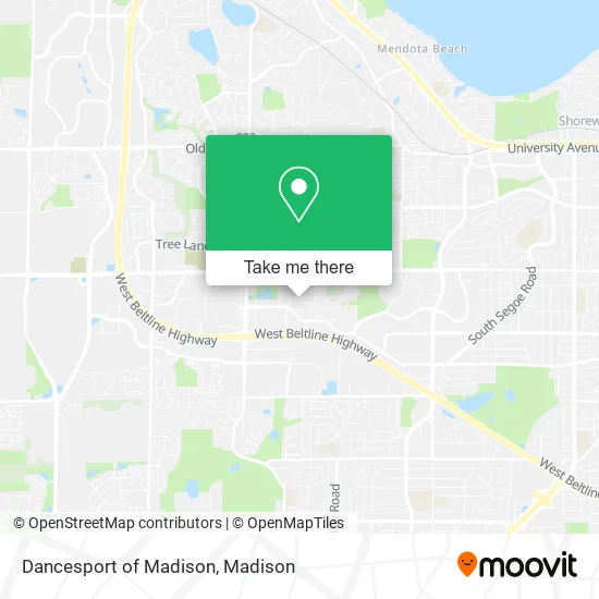 Dancesport of Madison map