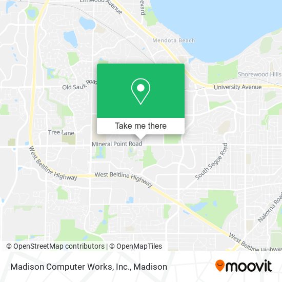 Madison Computer Works, Inc. map