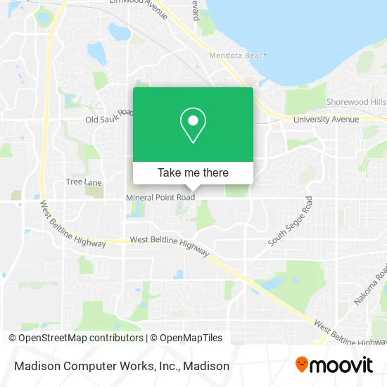 Madison Computer Works, Inc. map