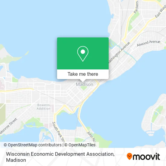Wisconsin Economic Development Association map