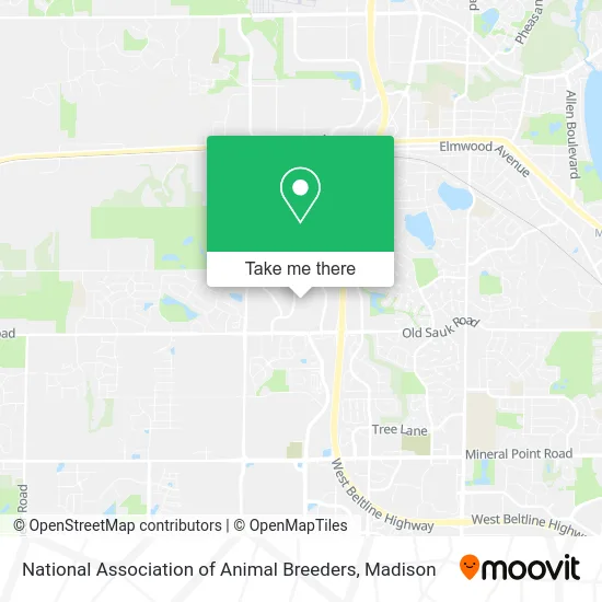 National Association of Animal Breeders map