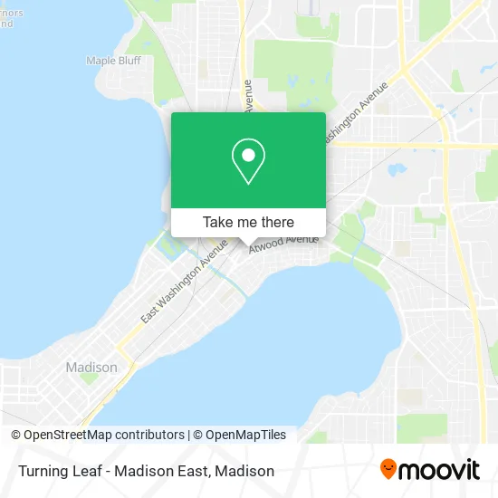 Turning Leaf - Madison East map