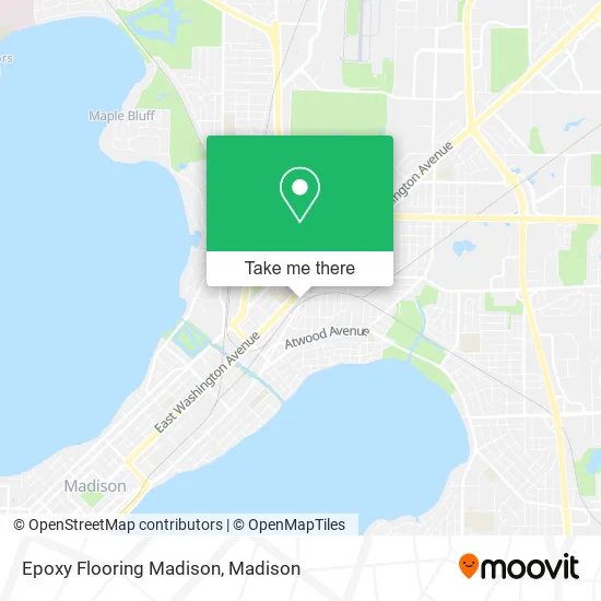 Epoxy Flooring Madison map