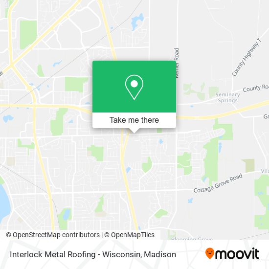 Interlock Metal Roofing - Wisconsin map