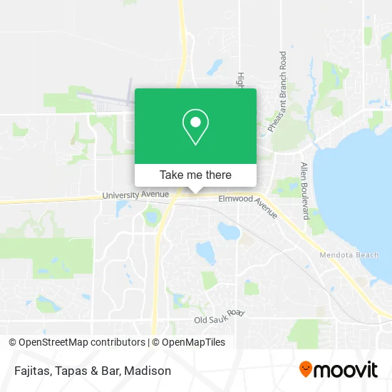 Fajitas, Tapas & Bar map