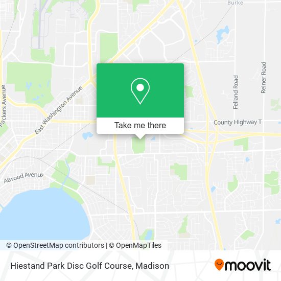 Hiestand Park Disc Golf Course map