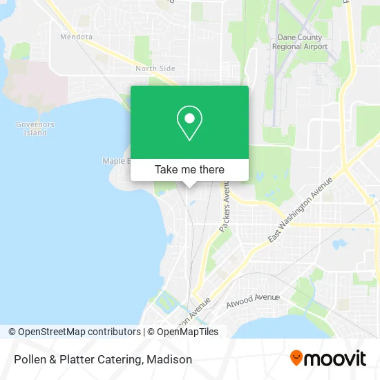 Pollen & Platter Catering map