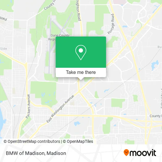 BMW of Madison map