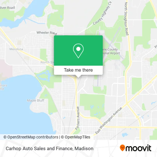 Carhop Auto Sales and Finance map