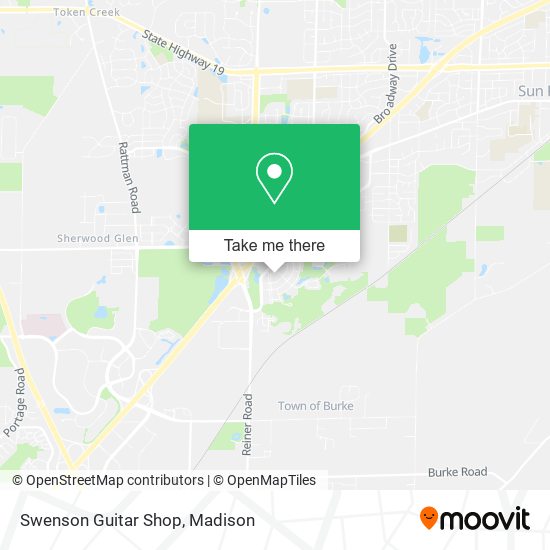 Mapa de Swenson Guitar Shop