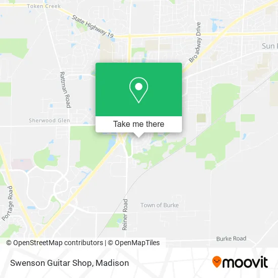 Swenson Guitar Shop map