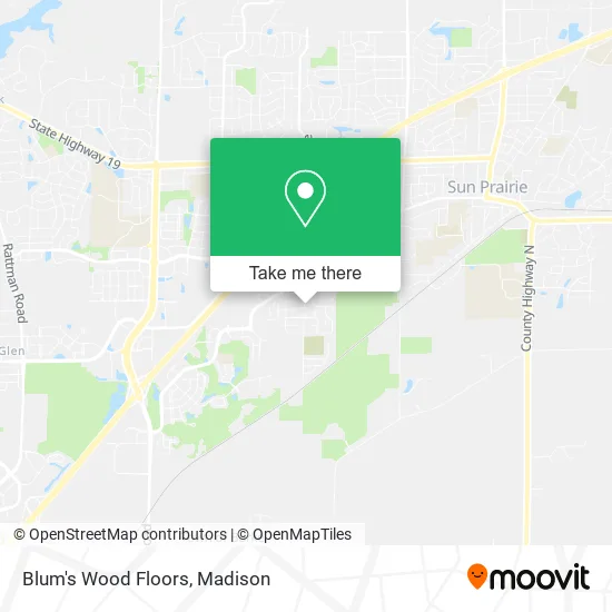 Blum's Wood Floors map