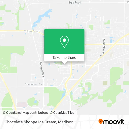 Chocolate Shoppe Ice Cream map