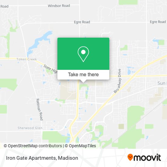 Iron Gate Apartments map