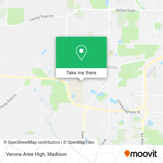 Verona Area High map