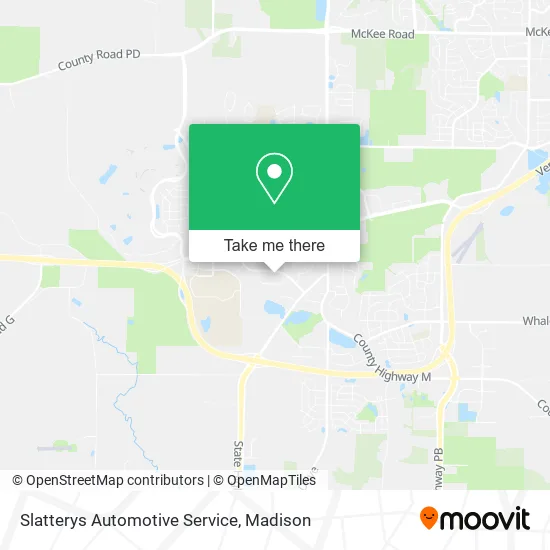 Mapa de Slatterys Automotive Service