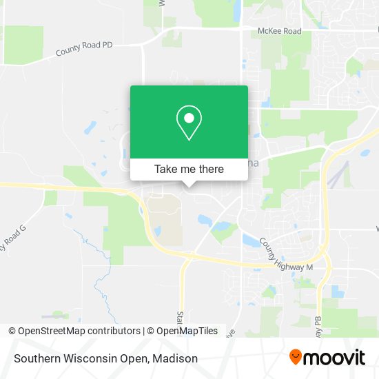 Mapa de Southern Wisconsin Open