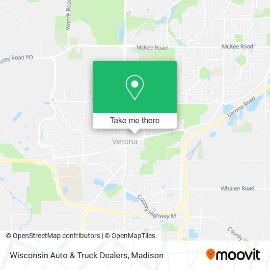 Mapa de Wisconsin Auto & Truck Dealers