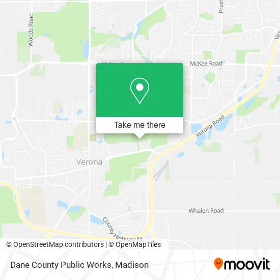 Mapa de Dane County Public Works