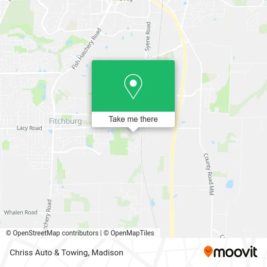 Chriss Auto & Towing map