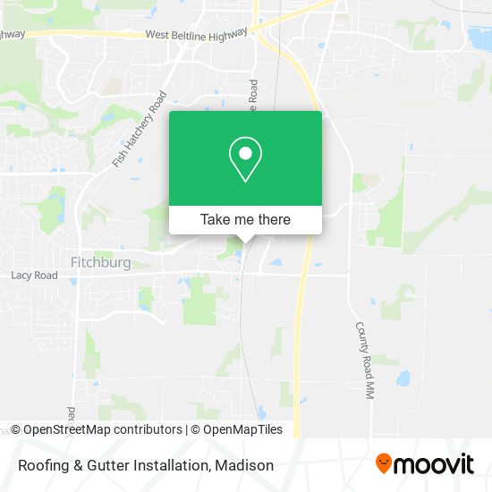 Roofing & Gutter Installation map