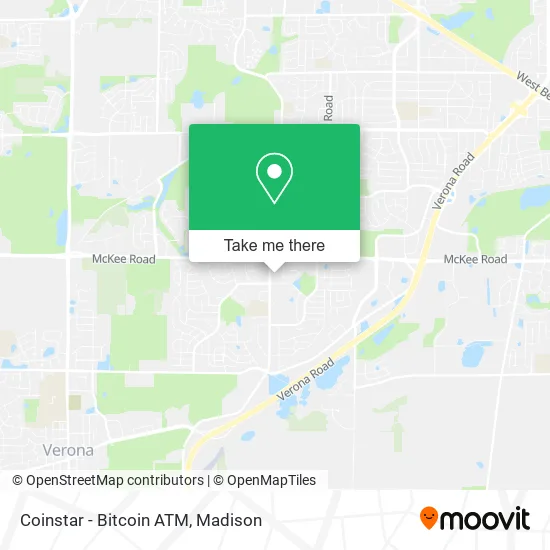 Mapa de Coinstar - Bitcoin ATM