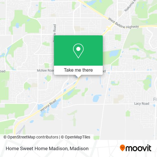 Home Sweet Home Madison map