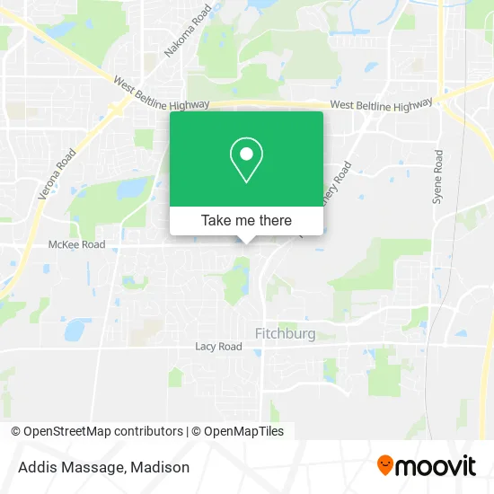 Addis Massage map